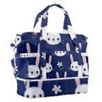 Cute Bunny Pattern, Easter, Koteto Sports Shoulder Bag with Shoes Compartment