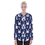 Cute Bunny Pattern, Easter, Koteto Womens Long Sleeve Shirt