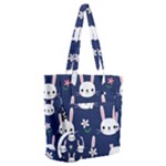 Cute Bunny Pattern, Easter, Koteto Everyday Shoulder Bag with Pouch Bag