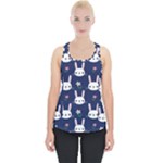 Cute Bunny Pattern, Easter, Koteto Piece Up Tank Top