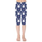 Cute Bunny Pattern, Easter, Koteto Kids  Capri Leggings 