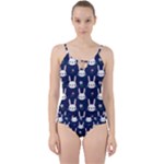 Cute Bunny Pattern, Easter, Koteto Cut Out Top Tankini Set