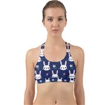 Cute Bunny Pattern, Easter, Koteto Back Web Sports Bra