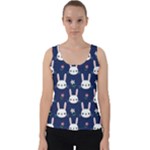 Cute Bunny Pattern, Easter, Koteto Velvet Tank Top