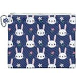 Cute Bunny Pattern, Easter, Koteto Canvas Cosmetic Bag (XXXL)