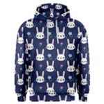 Cute Bunny Pattern, Easter, Koteto Men s Overhead Hoodie