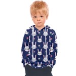 Cute Bunny Pattern, Easter, Koteto Kids  Overhead Hoodie