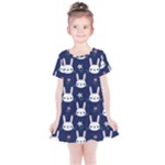 Cute Bunny Pattern, Easter, Koteto Kids  Simple Cotton Dress