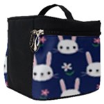 Cute Bunny Pattern, Easter, Koteto Make Up Travel Bag (Small)