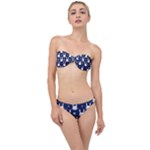 Cute Bunny Pattern, Easter, Koteto Classic Bandeau Bikini Set