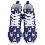 Cute Bunny Pattern, Easter, Koteto Women s Lightweight High Top Sneakers