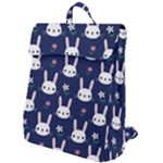 Cute Bunny Pattern, Easter, Koteto Flap Top Backpack