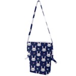 Cute Bunny Pattern, Easter, Koteto Folding Shoulder Bag