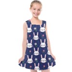 Cute Bunny Pattern, Easter, Koteto Kids  Cross Back Dress