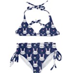 Cute Bunny Pattern, Easter, Koteto Kids  Classic Bikini Set