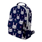 Cute Bunny Pattern, Easter, Koteto Flap Pocket Backpack (Large)