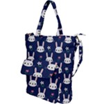 Cute Bunny Pattern, Easter, Koteto Shoulder Tote Bag