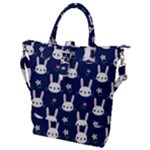 Cute Bunny Pattern, Easter, Koteto Buckle Top Tote Bag