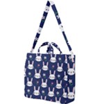 Cute Bunny Pattern, Easter, Koteto Square Shoulder Tote Bag