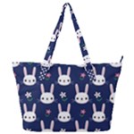 Cute Bunny Pattern, Easter, Koteto Full Print Shoulder Bag