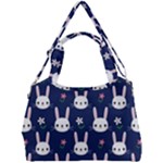 Cute Bunny Pattern, Easter, Koteto Double Compartment Shoulder Bag