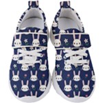 Cute Bunny Pattern, Easter, Koteto Kids  Velcro Strap Shoes