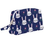 Cute Bunny Pattern, Easter, Koteto Wristlet Pouch Bag (Large)