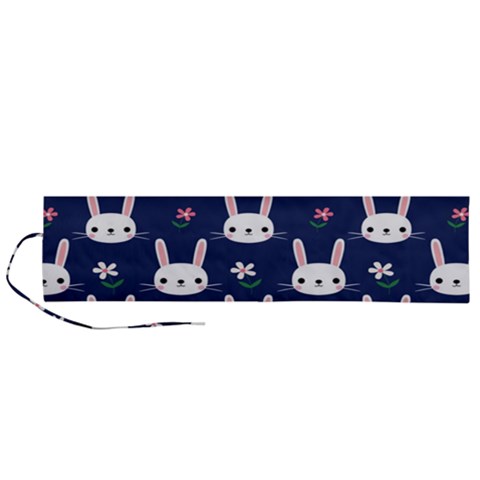 Cute Bunny Pattern, Easter, Koteto Roll Up Canvas Pencil Holder (L) from ArtsNow.com