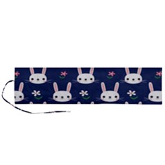 Cute Bunny Pattern, Easter, Koteto Roll Up Canvas Pencil Holder (L) from ArtsNow.com