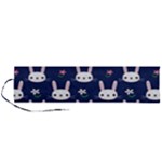 Cute Bunny Pattern, Easter, Koteto Roll Up Canvas Pencil Holder (L)