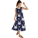 Cute Bunny Pattern, Easter, Koteto Summer Maxi Dress