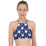 Cute Bunny Pattern, Easter, Koteto Halter Bikini Top