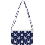 Cute Bunny Pattern, Easter, Koteto Double Gusset Crossbody Bag