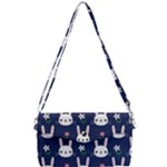 Cute Bunny Pattern, Easter, Koteto Removable Strap Clutch Bag