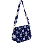 Cute Bunny Pattern, Easter, Koteto Saddle Handbag