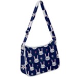 Cute Bunny Pattern, Easter, Koteto Zip Up Shoulder Bag