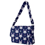 Cute Bunny Pattern, Easter, Koteto Full Print Messenger Bag (L)