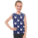 Cute Bunny Pattern, Easter, Koteto Kids  Mesh Tank Top