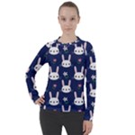 Cute Bunny Pattern, Easter, Koteto Women s Pique Long Sleeve T-Shirt