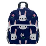 Cute Bunny Pattern, Easter, Koteto Kids  Age 5-10 Lightweight School Backpack with Side Pockets