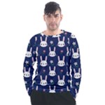 Cute Bunny Pattern, Easter, Koteto Men s Long Sleeve Raglan T-Shirt