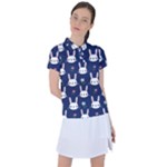 Cute Bunny Pattern, Easter, Koteto Women s Polo T-Shirt