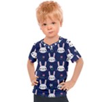 Cute Bunny Pattern, Easter, Koteto Kids  Sports T-Shirt