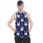 Cute Bunny Pattern, Easter, Koteto Men s Sleeveless Hoodie