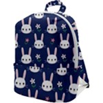 Cute Bunny Pattern, Easter, Koteto Zip Up Backpack