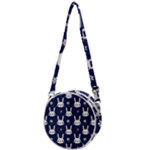 Cute Bunny Pattern, Easter, Koteto Crossbody Circle Bag