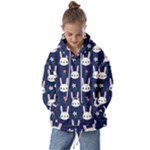 Cute Bunny Pattern, Easter, Koteto Kids  Oversized Hoodie