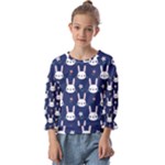 Cute Bunny Pattern, Easter, Koteto Kids  Cuff Sleeve Top