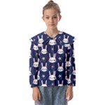 Cute Bunny Pattern, Easter, Koteto Kids  Peter Pan Collar Blouse