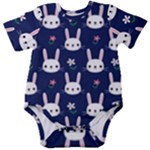 Cute Bunny Pattern, Easter, Koteto Baby Short Sleeve Bodysuit